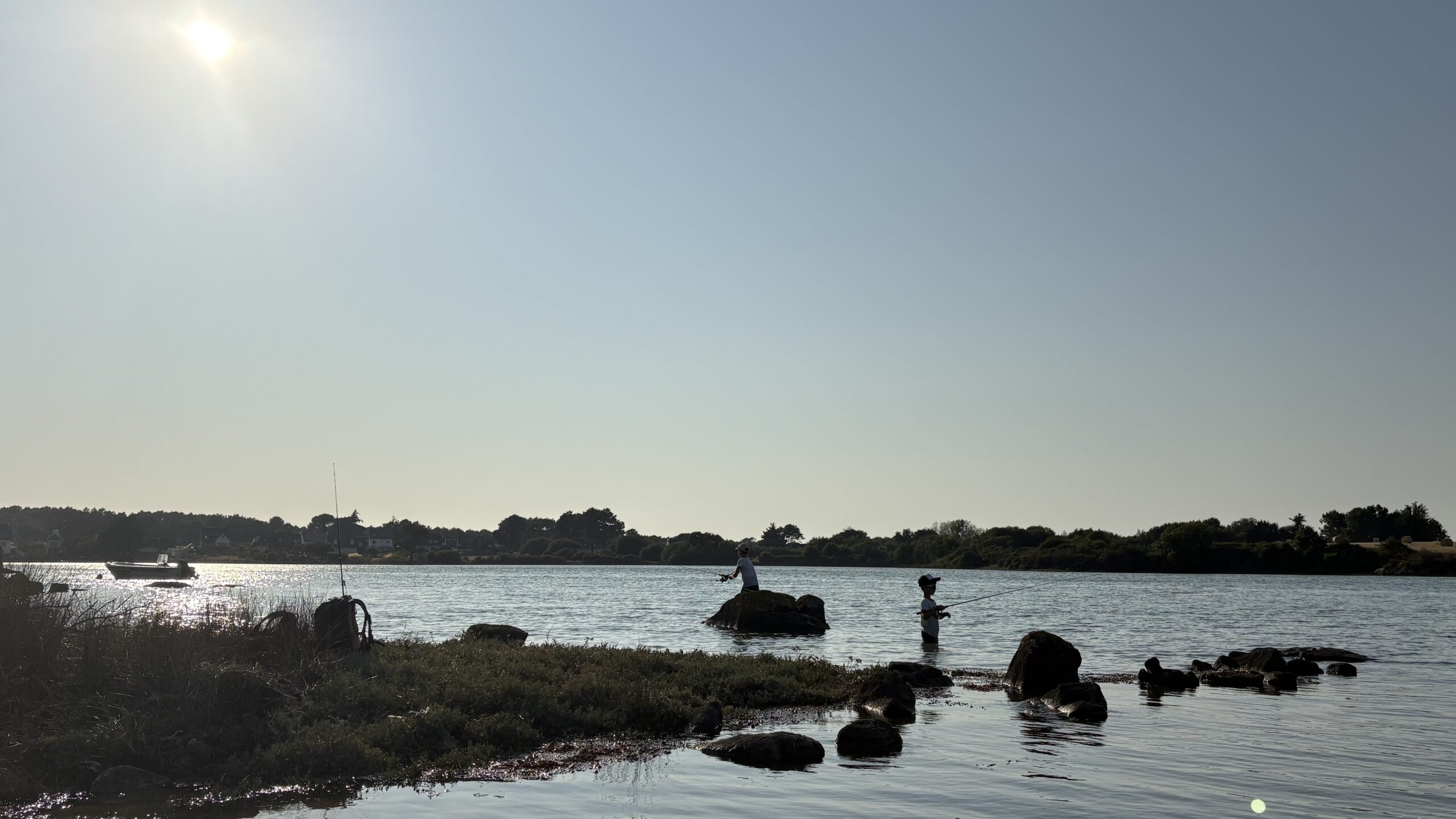 L'aventure Ria avec un guide de pêche du bord Pesk'anim Étel